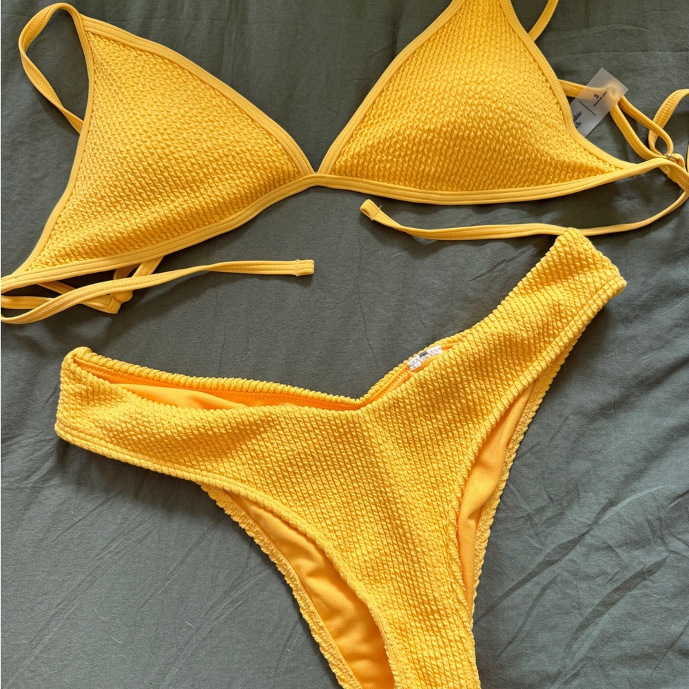 Abercrombie & Fitch Yellow Bikini